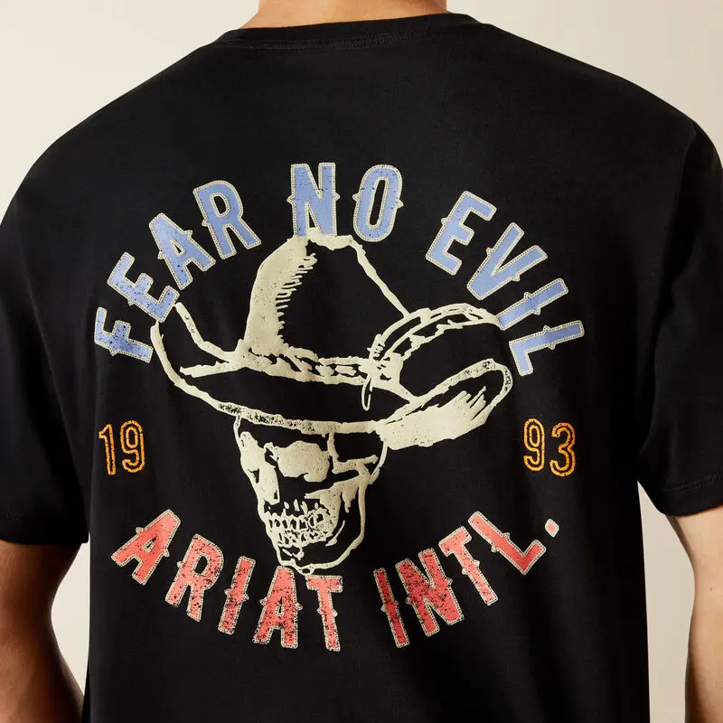 Ariat Stitched Skull Tee, Black 4
