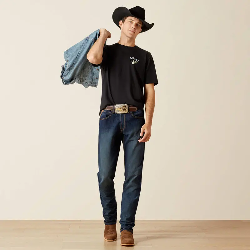 Ariat Stitched Skull Tee, Black 3