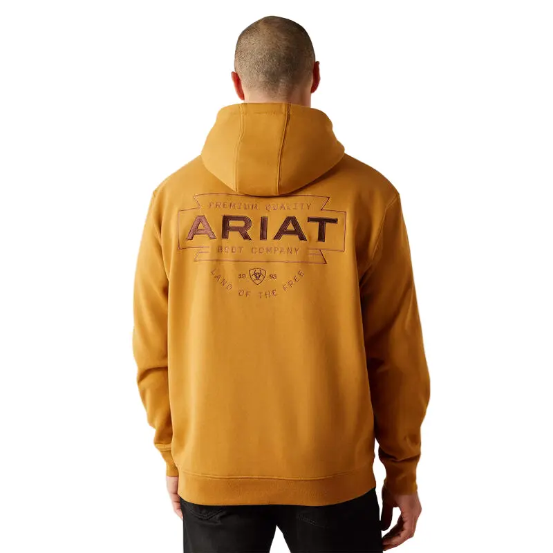 Southwest Simple Buckle Hoodie, Bone Brown 1