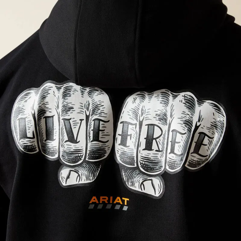 Rebar Workman Bare Knuckle Hoodie, Black 3