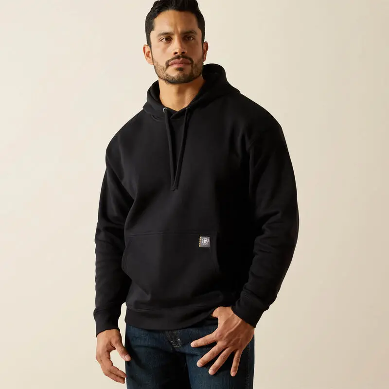 Rebar Workman Bare Knuckle Hoodie, Black 2
