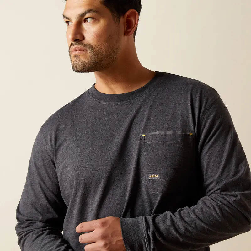 Workman Born For This T-Shirt - Charcoal Heather/Mexico 5