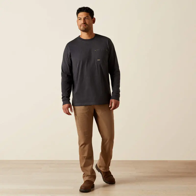 Workman Born For This T-Shirt - Charcoal Heather/Mexico 3