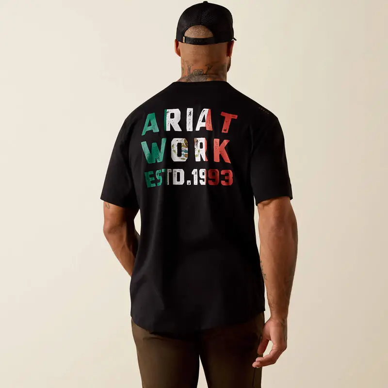 Rebar Workman Mexico Brickyard T-Shirt- Black 1