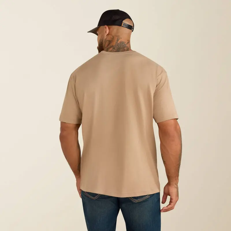 Cotton Strong Pocket T-Shirt Ss- Greige 1