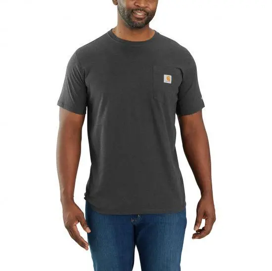 Carhartt Force® Relaxed Fit Midweight Short-Sleeve Pocket T-Shirt - Carbon Heather 1