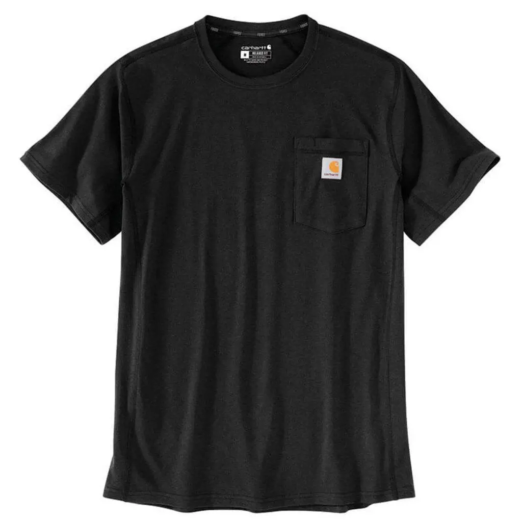 Carhartt Force® Relaxed Fit Midweight Short-Sleeve Pocket T-Shirt - Black 2