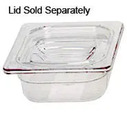 Rubbermaid 1/6 Size, Cold Food Pan Clear 1
