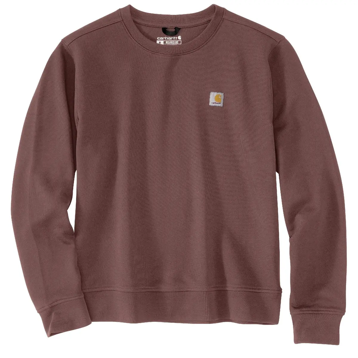 Relaxed Fit Midweight French Terry Crewneck Sweatshirt - Apple Butter 1