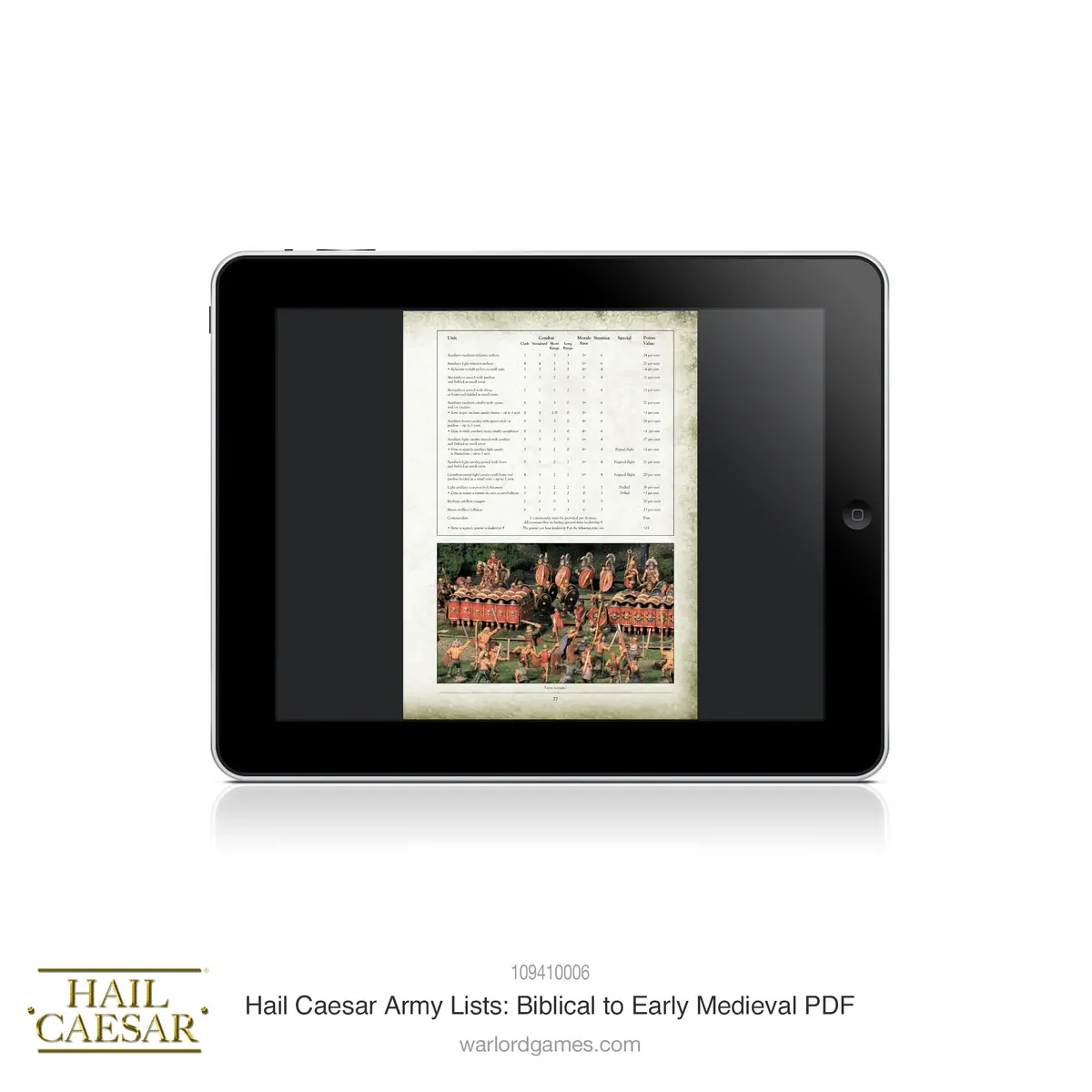 Digital Hail Caesar Army Lists - Biblical To Early Medieval Pdf Supplement 2