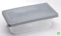 Rubbermaid 1/6 Size Secure/Soft Sealing Lid Gray 1
