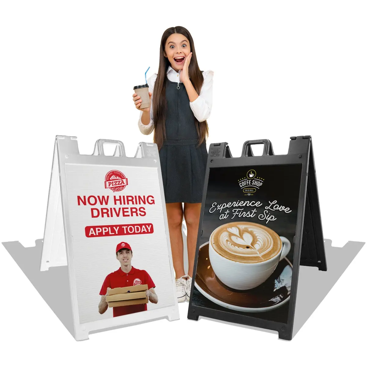 Deluxe Custom Plastic A-Frame Sign 24In X 36In 1