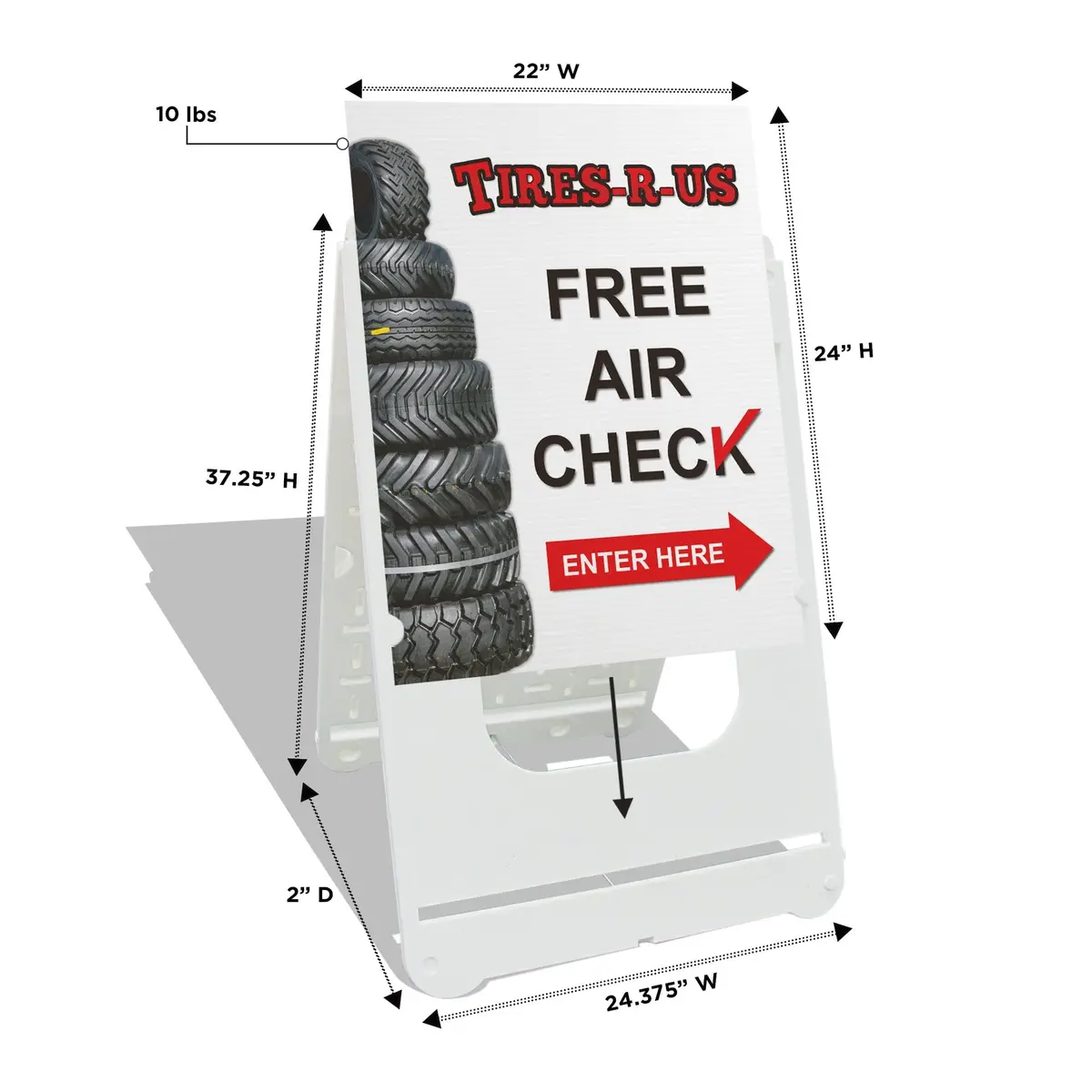 Custom Simpo Ii Plastic A-Frame Sign 22In X 28In 2