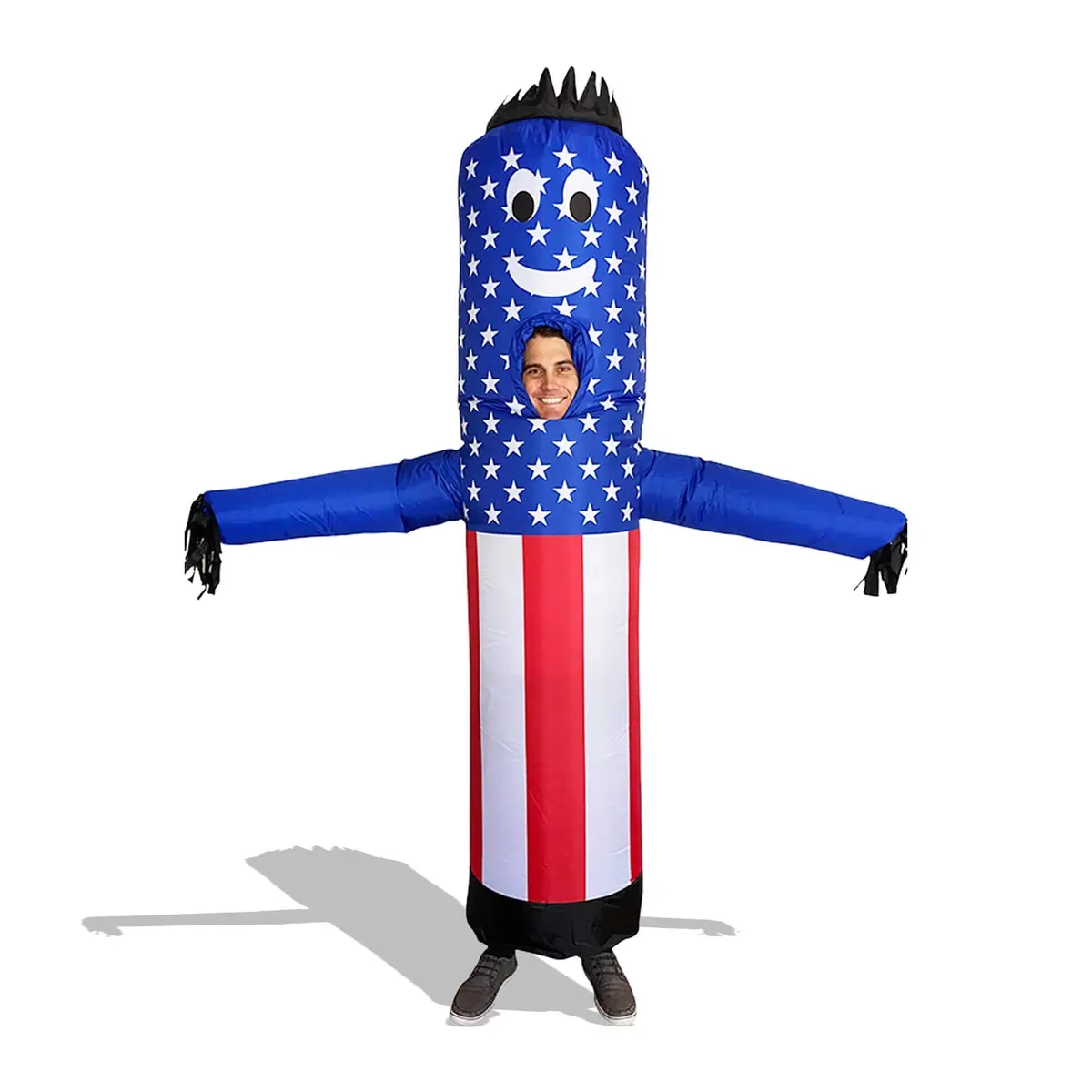 Air Dancers® U.S. Flag Inflatable Tube Man Costume 1