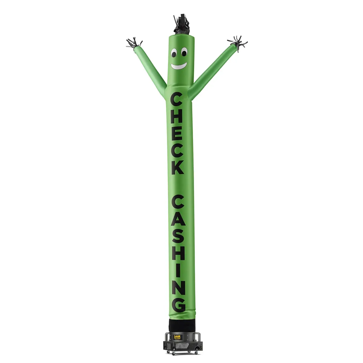 Check Cashing Air Dancers® Inflatable Tube Man Green 1
