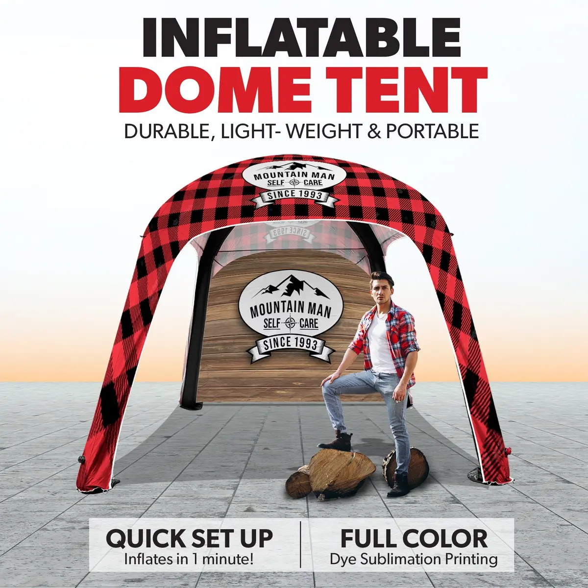 Custom Inflatable Dome Tent - Select Silver Package 2
