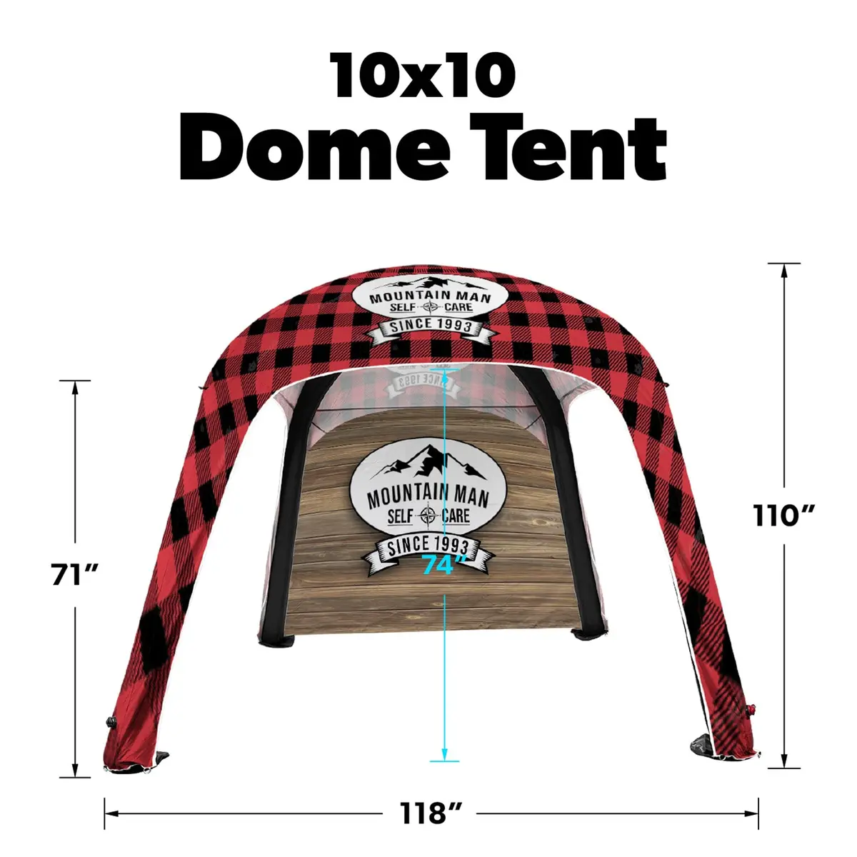 Custom Inflatable Dome Tent - Select Silver Package 1