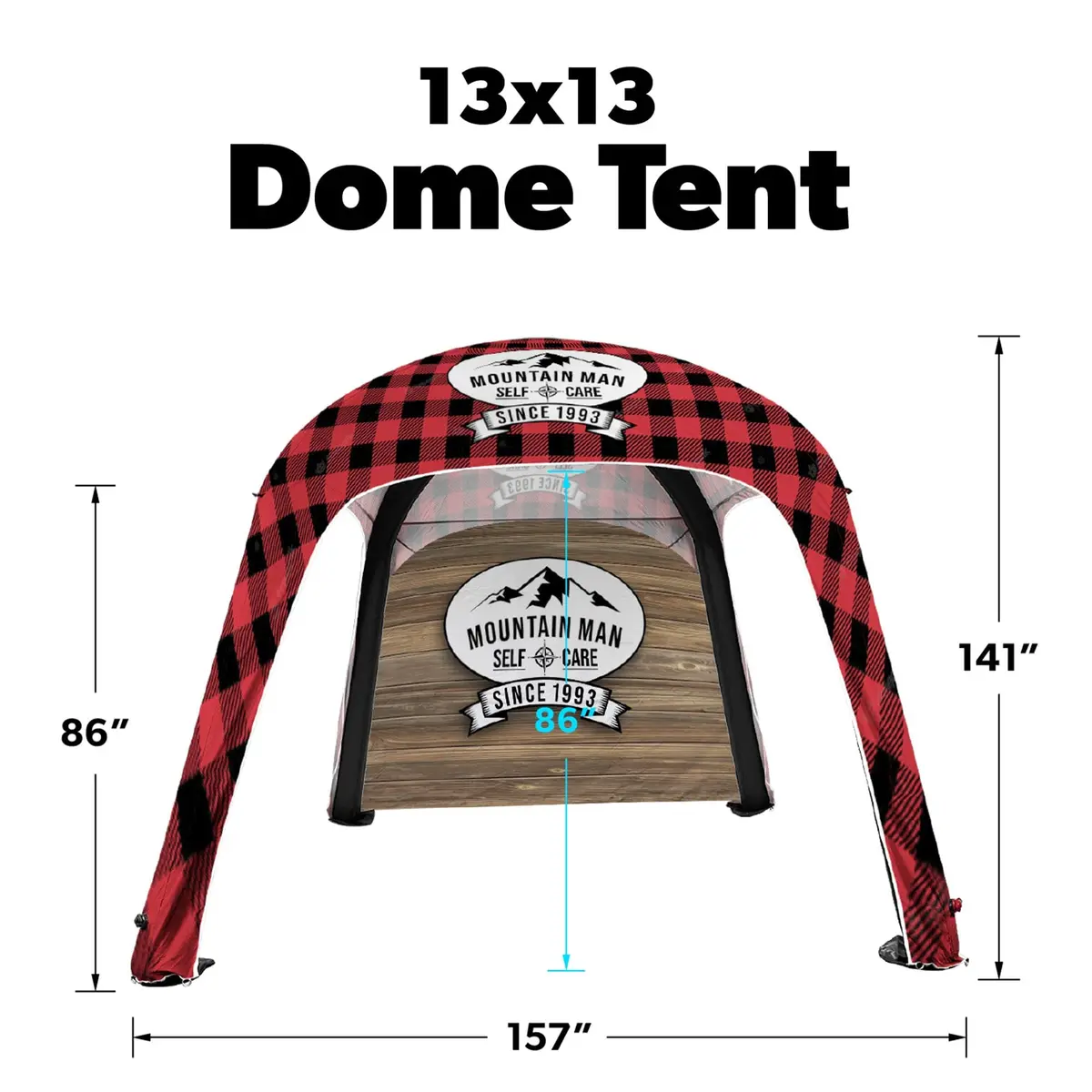 Custom Inflatable Dome Tent - Select Silver Package 2