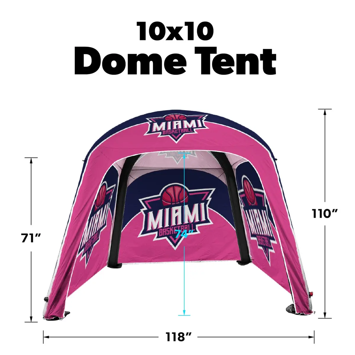 Custom Inflatable Dome Tent - Select Gold Package 1