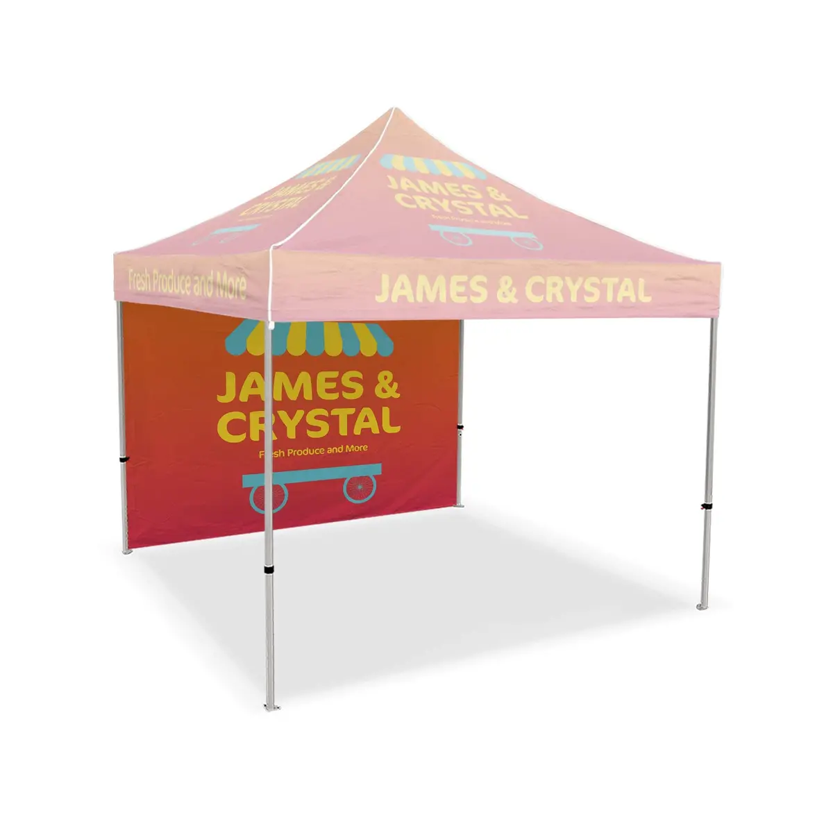 Custom Canopy Tent Full Back Wall 1
