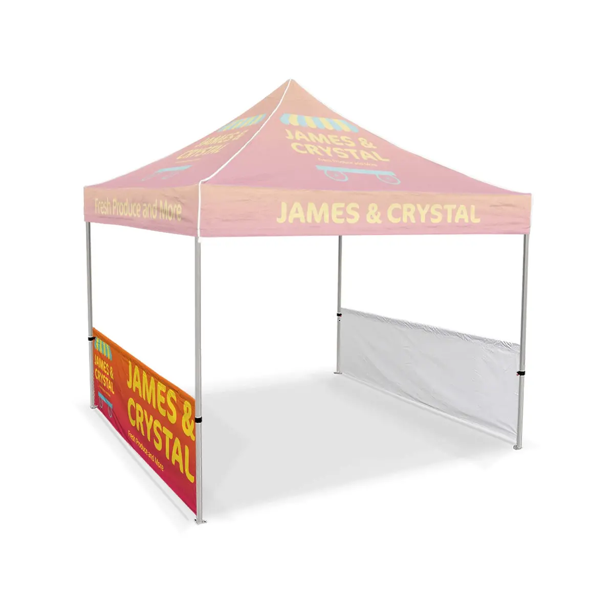 Custom 10Ft X 10Ft Half Side Wall Set 1