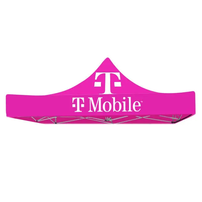 10Ft X 10Ft Pop Up Tent Canopy Top - T-Mobile - Pink 1