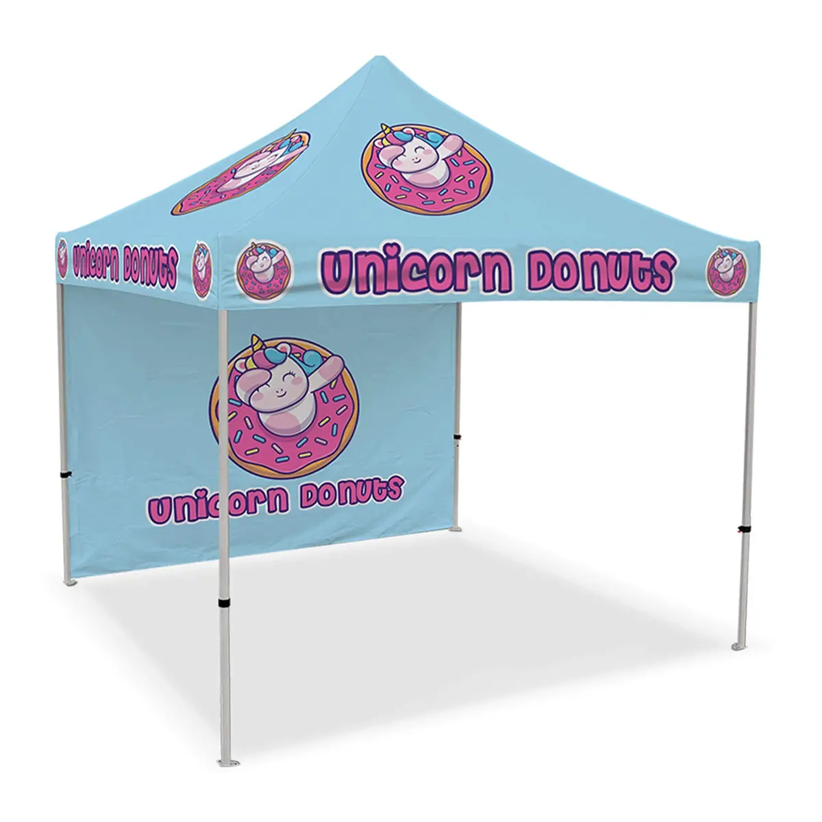 Custom Canopy Tent With Back Wall 1