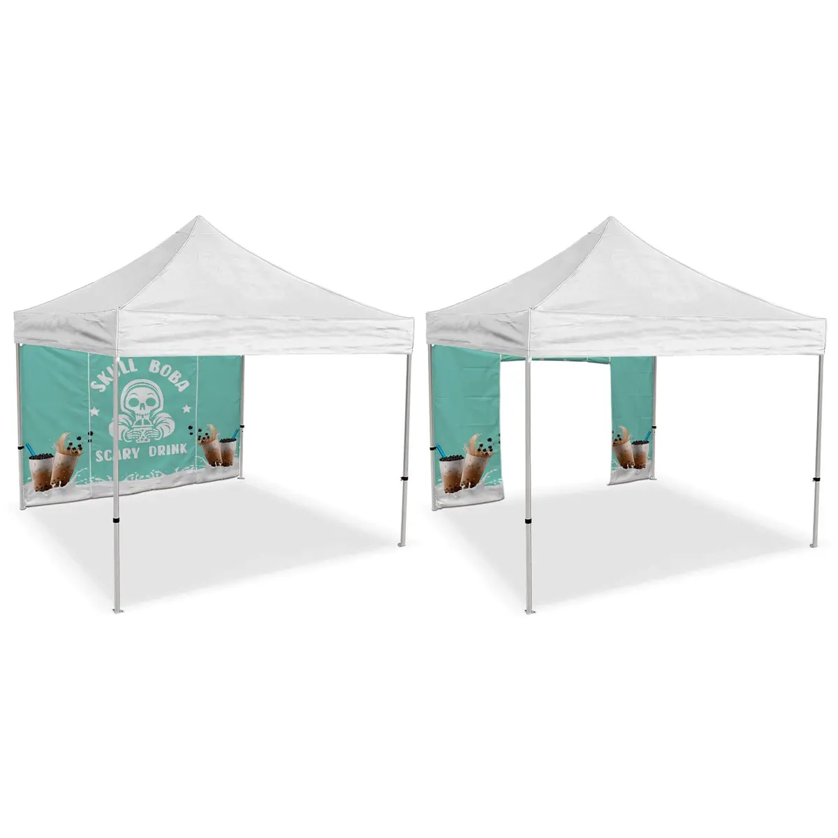 Custom Food Concession Full Back Wall W/ Roll-Up Door 3