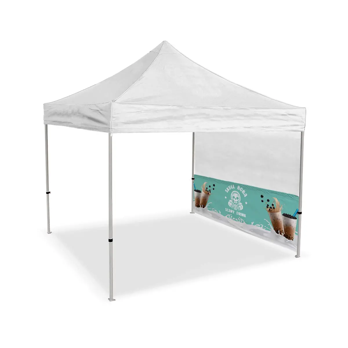 Custom Food Concession Half Side Wall W/ Mesh Uppers 1