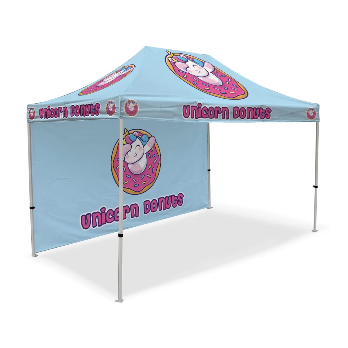 Custom Canopy Tent With Back Wall 5