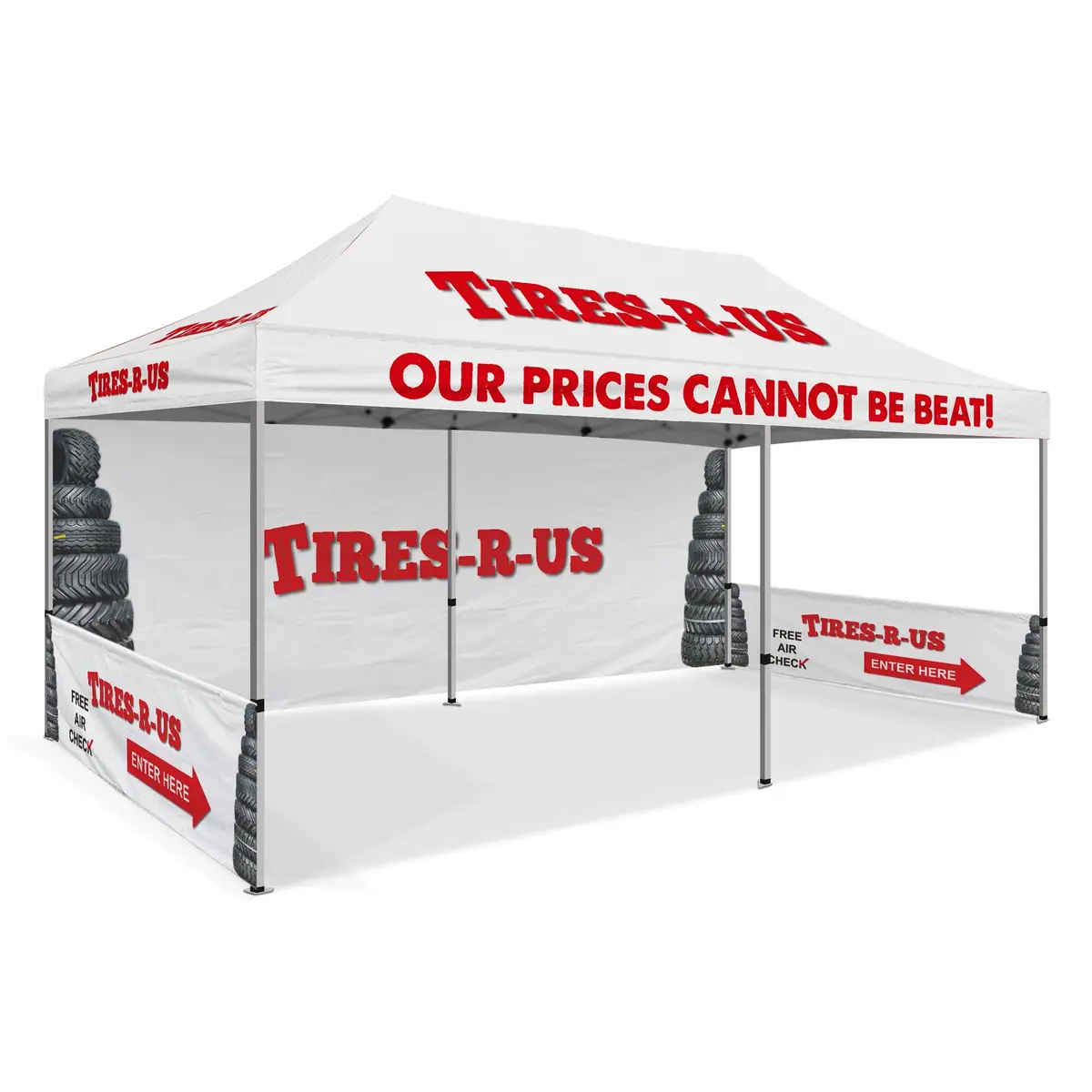 10X20 Custom Canopy Tent 1