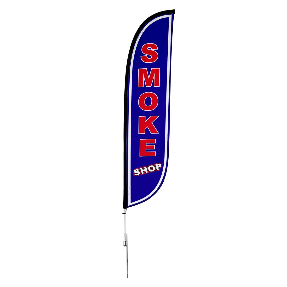 Smoke Shop Feather Flag Blue 6