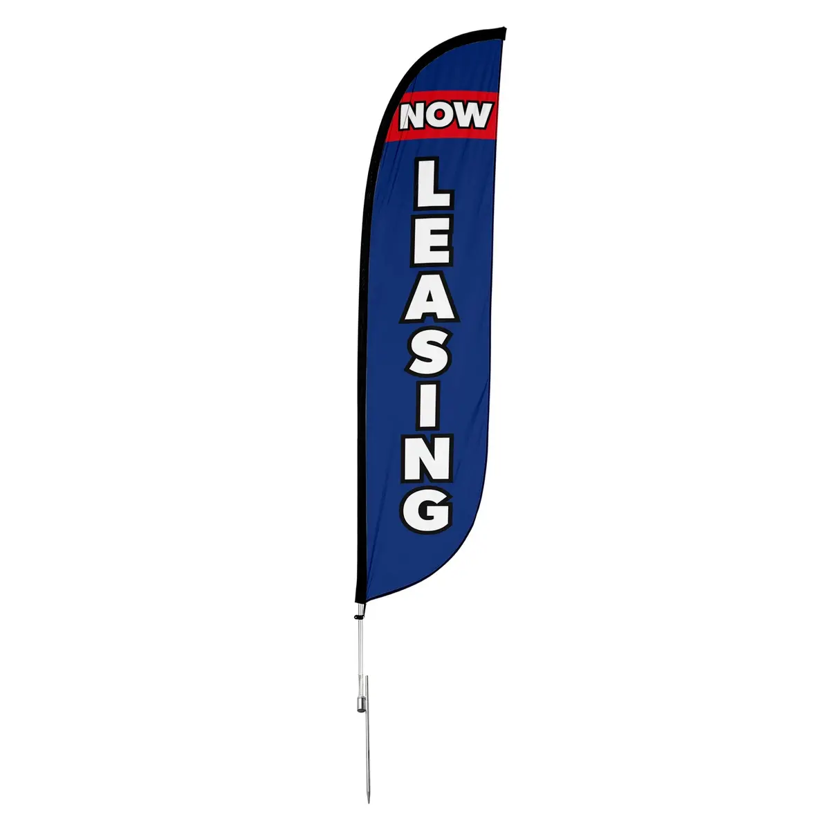 Now Leasing Feather Flag Blue & Red 6