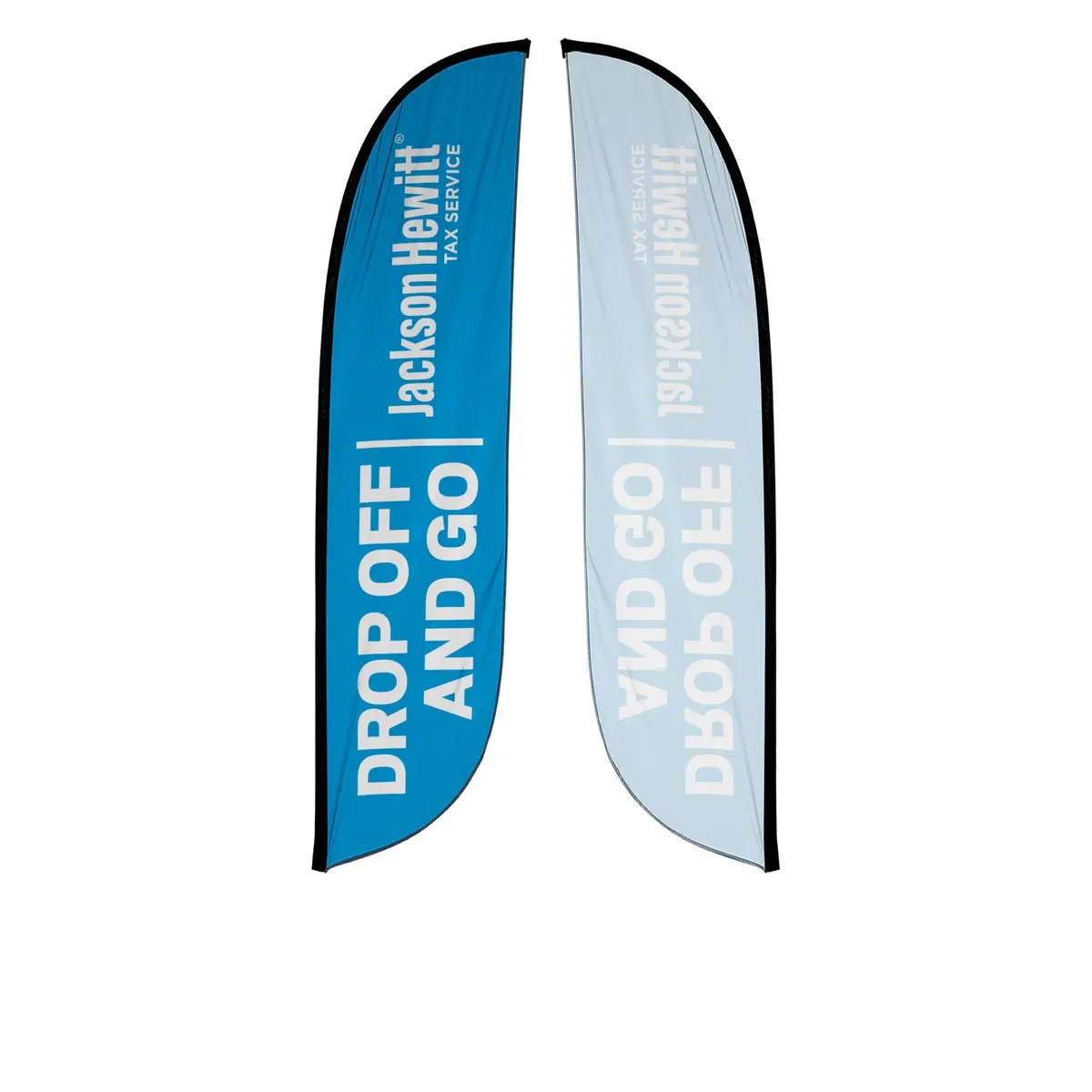 12Ft Feather Flag - Jackson Hewitt - Drop Off Service 2