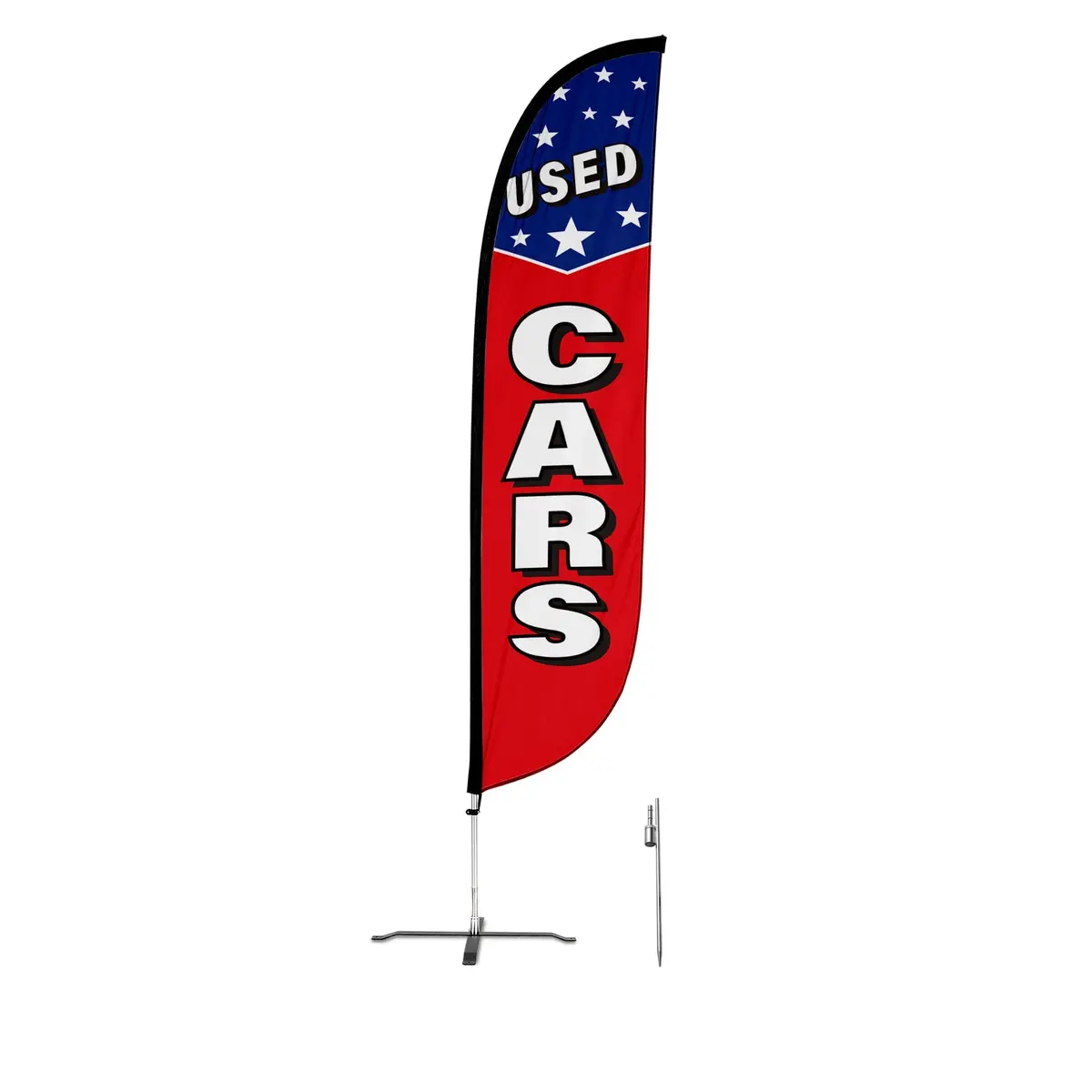 Used Cars Feather Flag With Stars 4