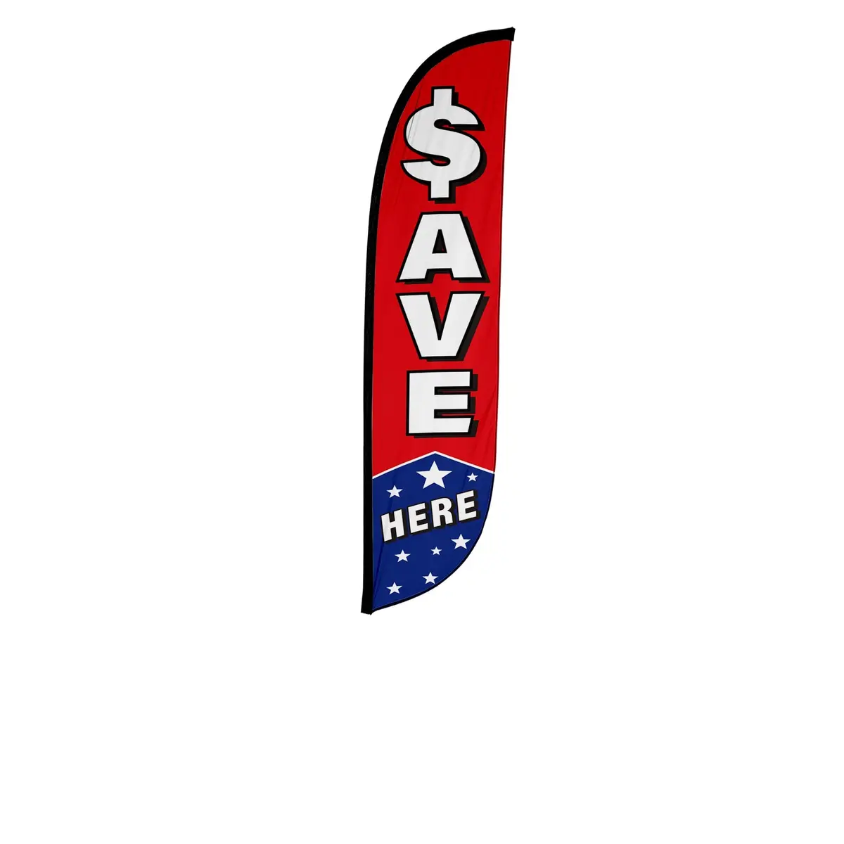 Save Here Feather Flag With Stars 1