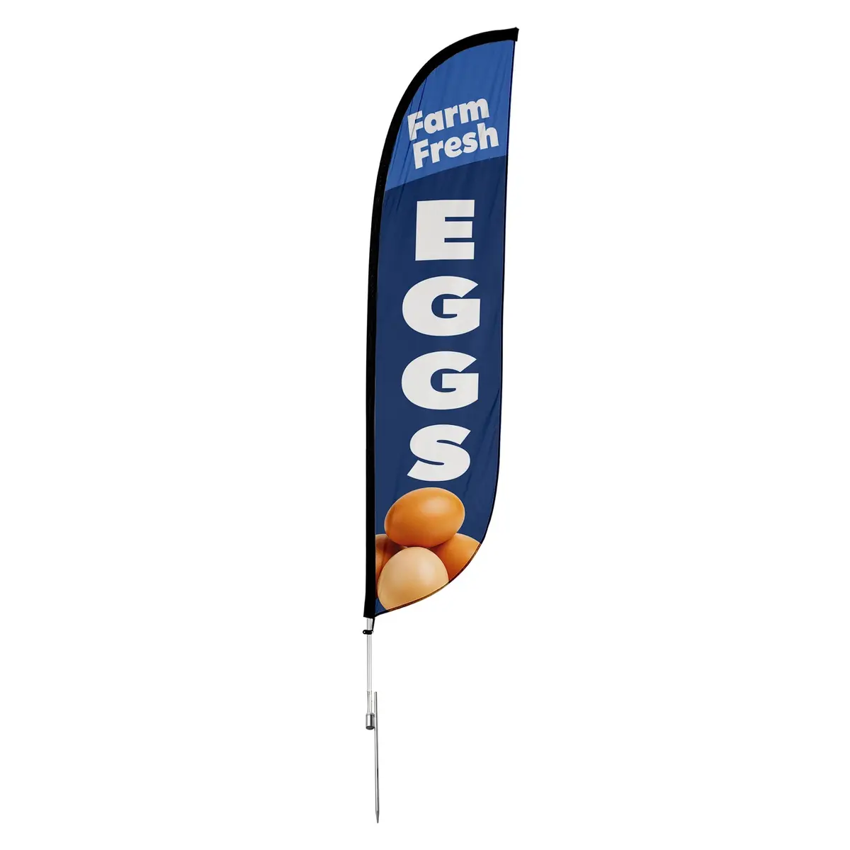 Farm Fresh Eggs Feather Flag 6