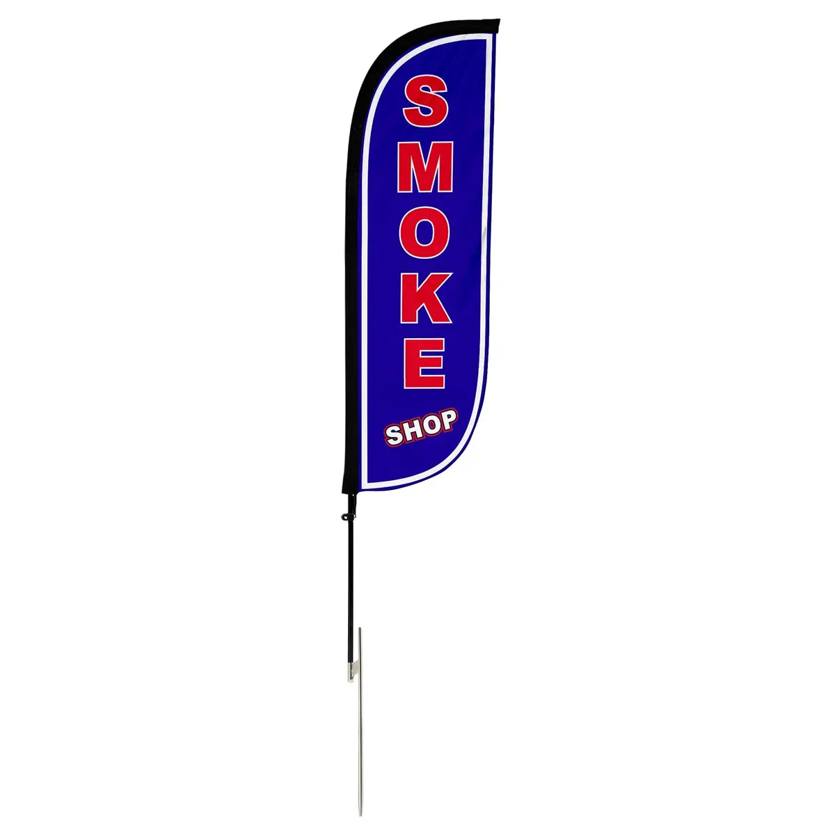 Smoke Shop Feather Flag Blue 2
