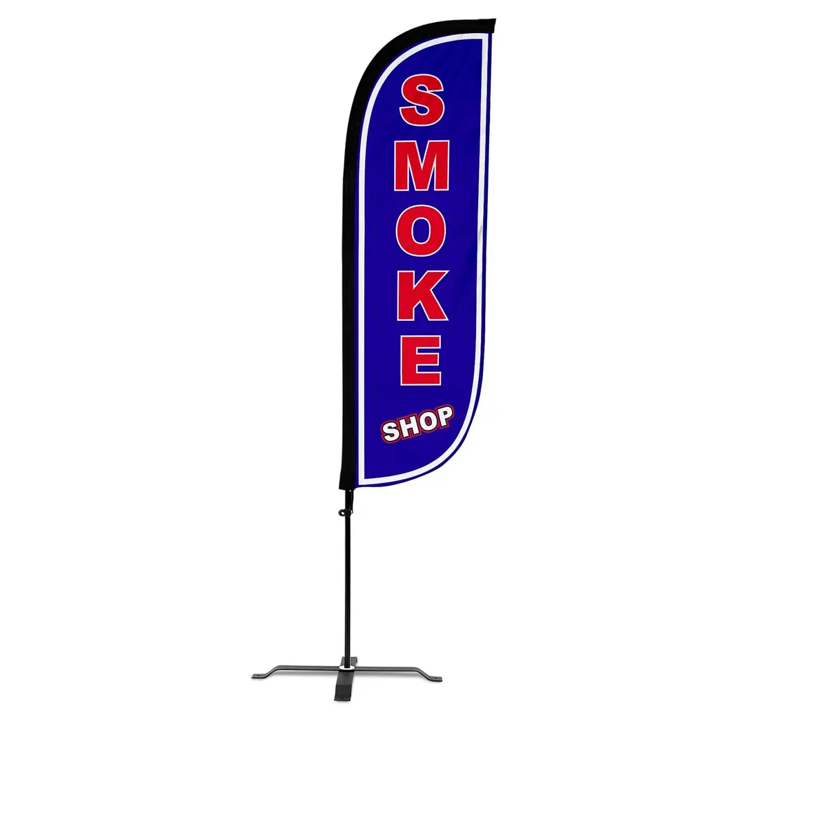 Smoke Shop Feather Flag Blue 3