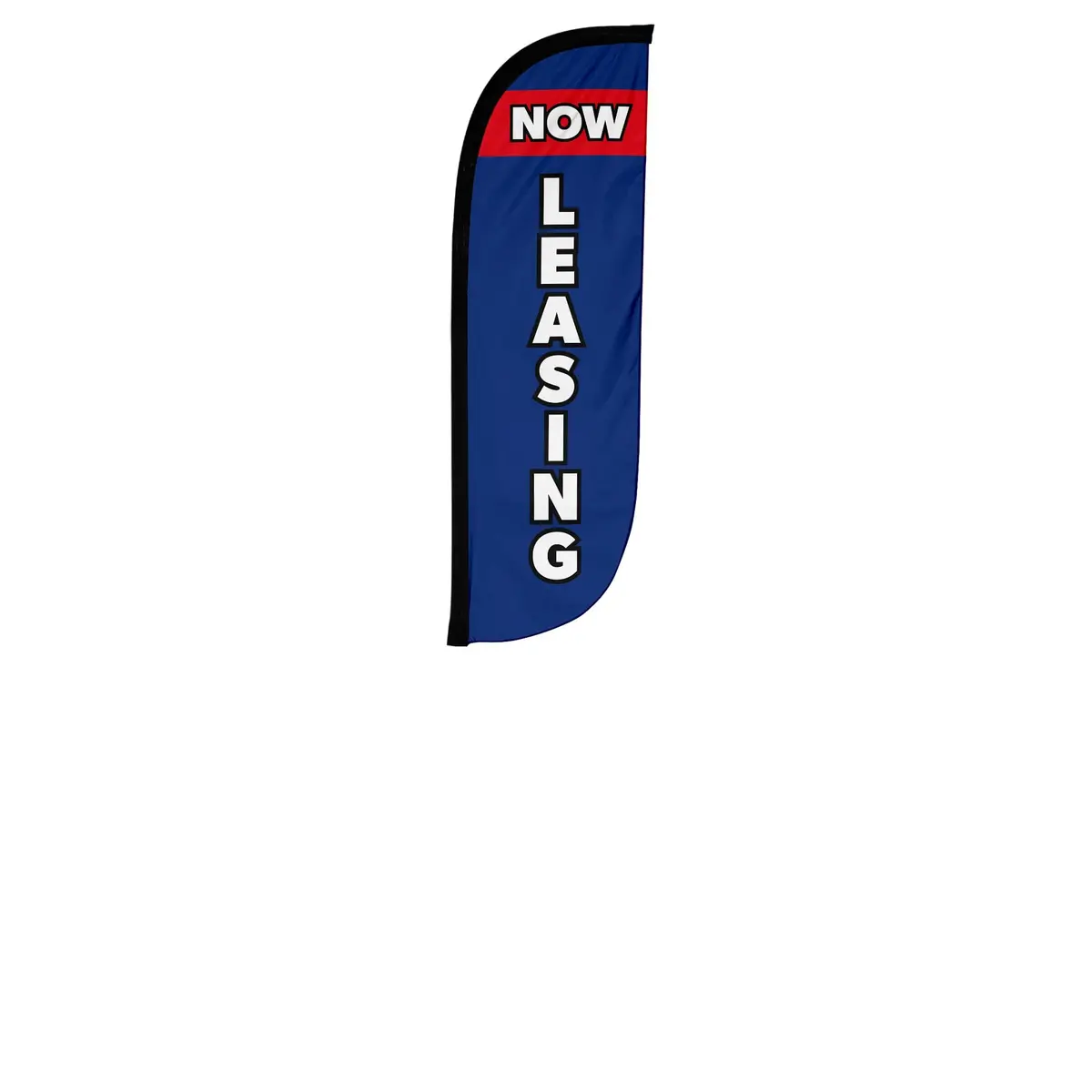 Now Leasing Feather Flag Blue & Red 1
