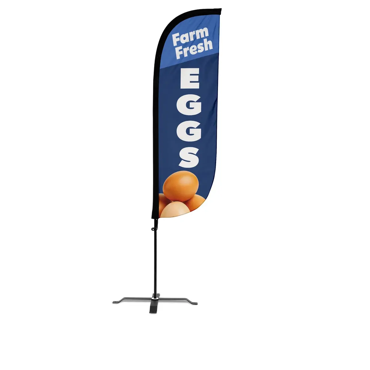 Farm Fresh Eggs Feather Flag 7