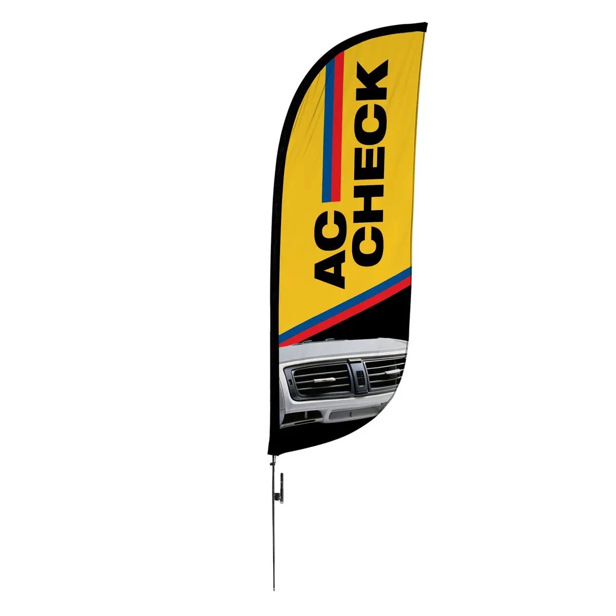 8Ft Ac Check Feather Flag 7