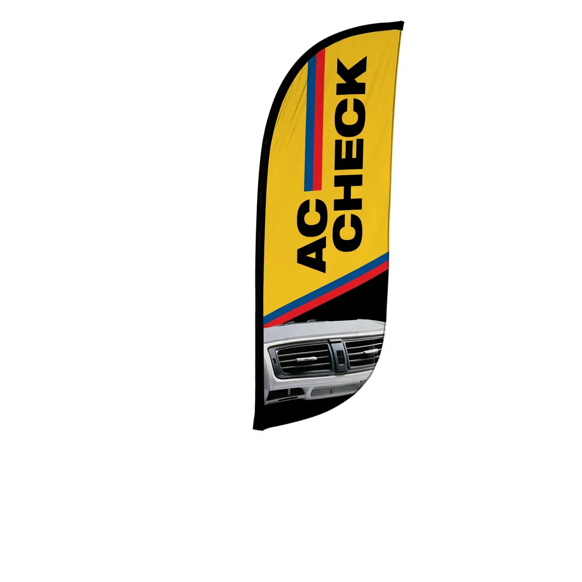 8Ft Ac Check Feather Flag 6
