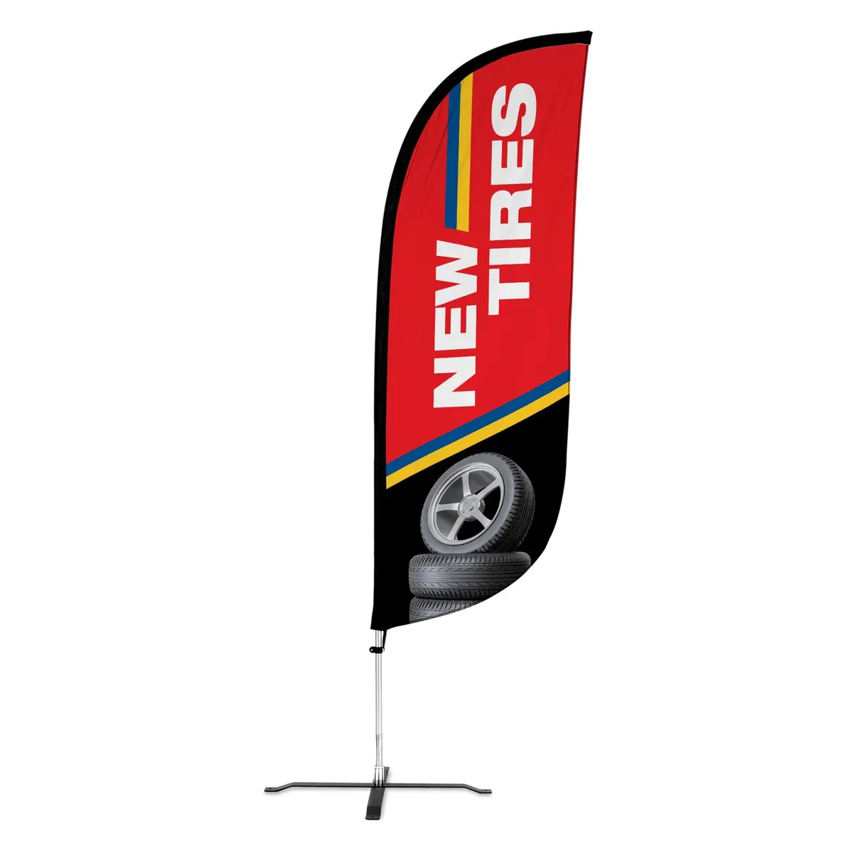 8Ft New Tires Feather Flag 7