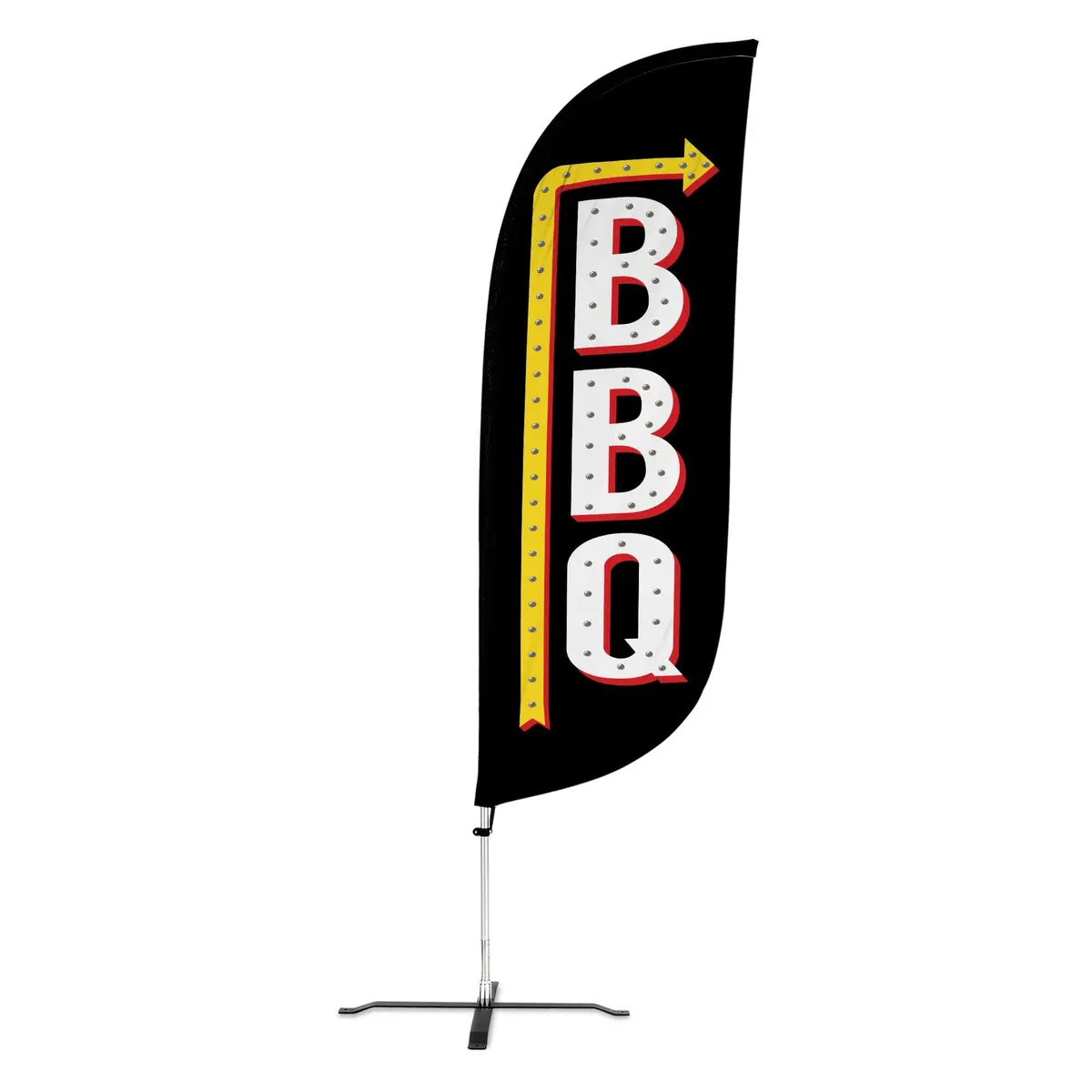 8Ft Vintage Bbq Feather Flag 3