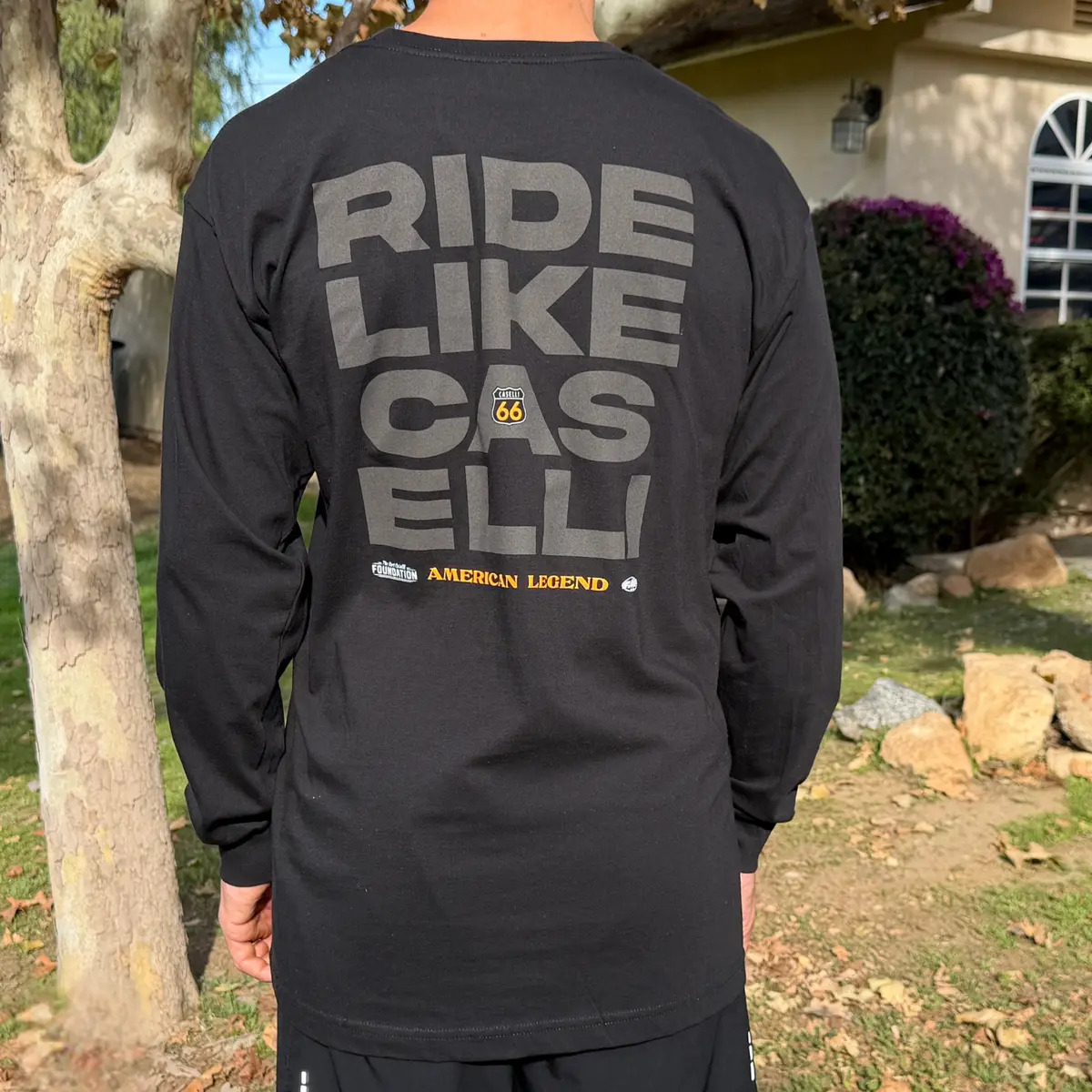 Black Long Sleeve 66 Legend Tee 1