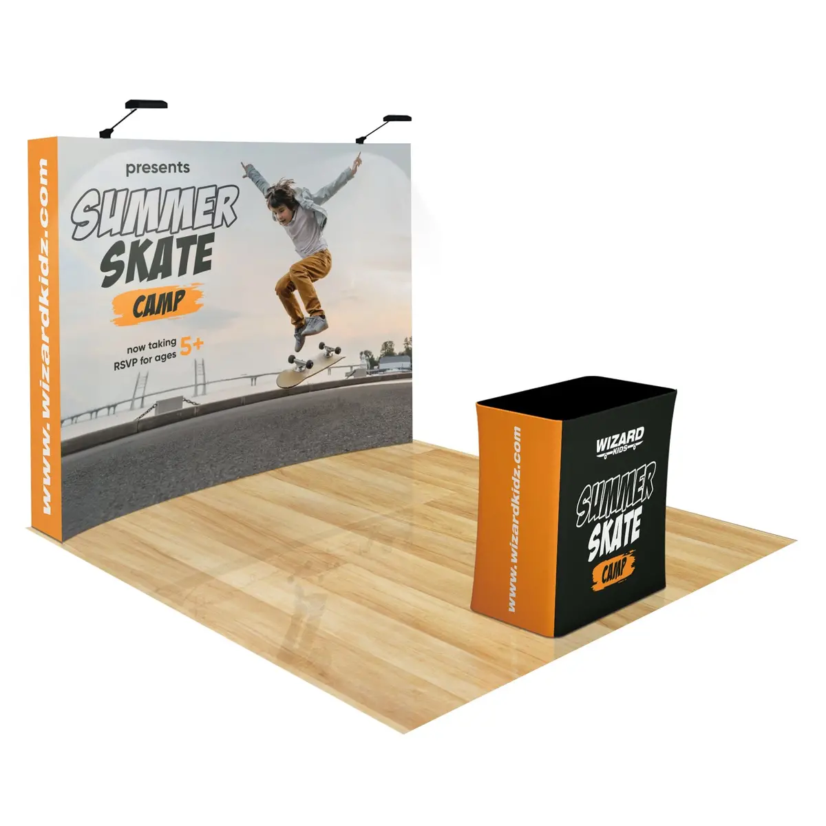 Curved Pop Up Trade Show Display 8