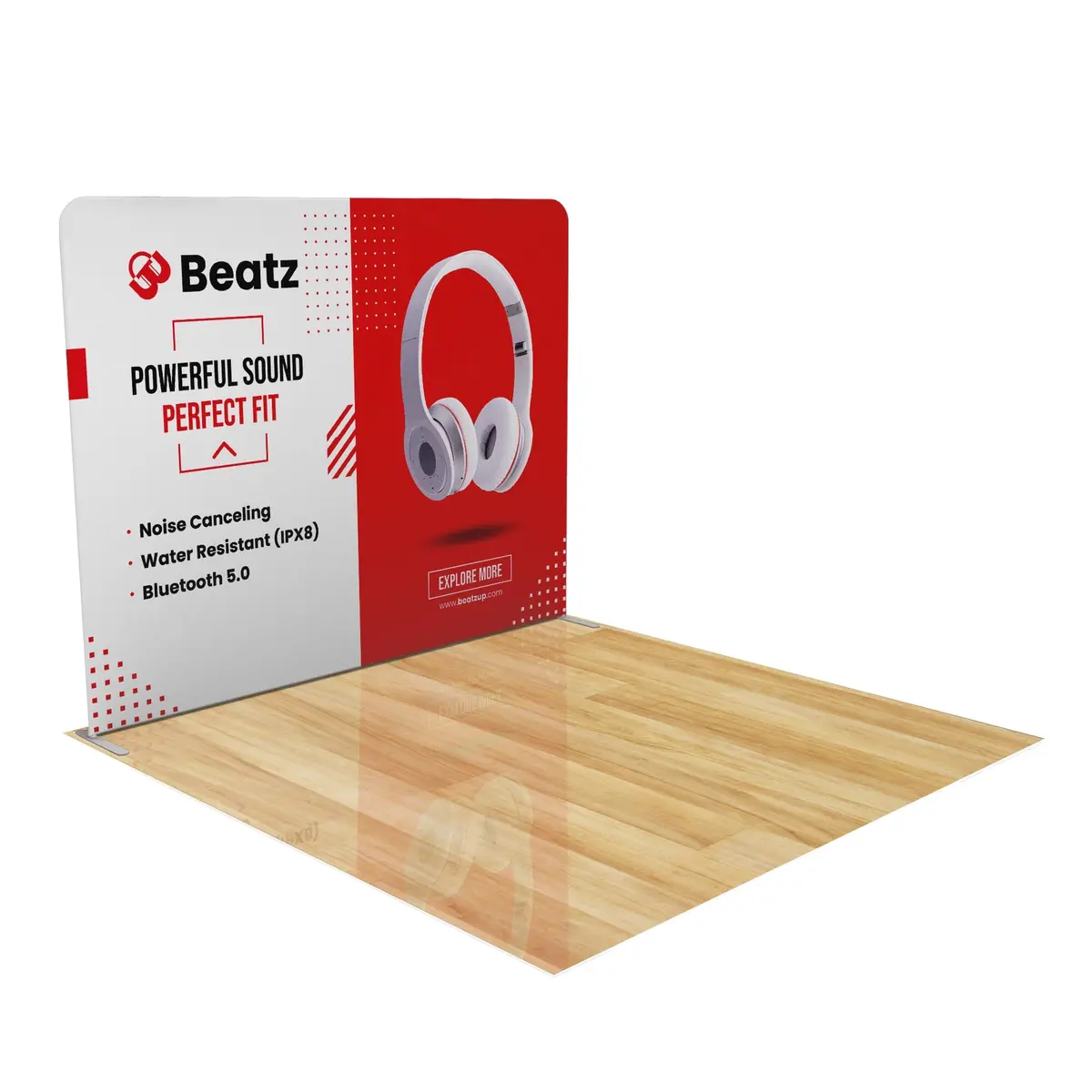 Trade Show Display With Tension Fabric Backdrop 10