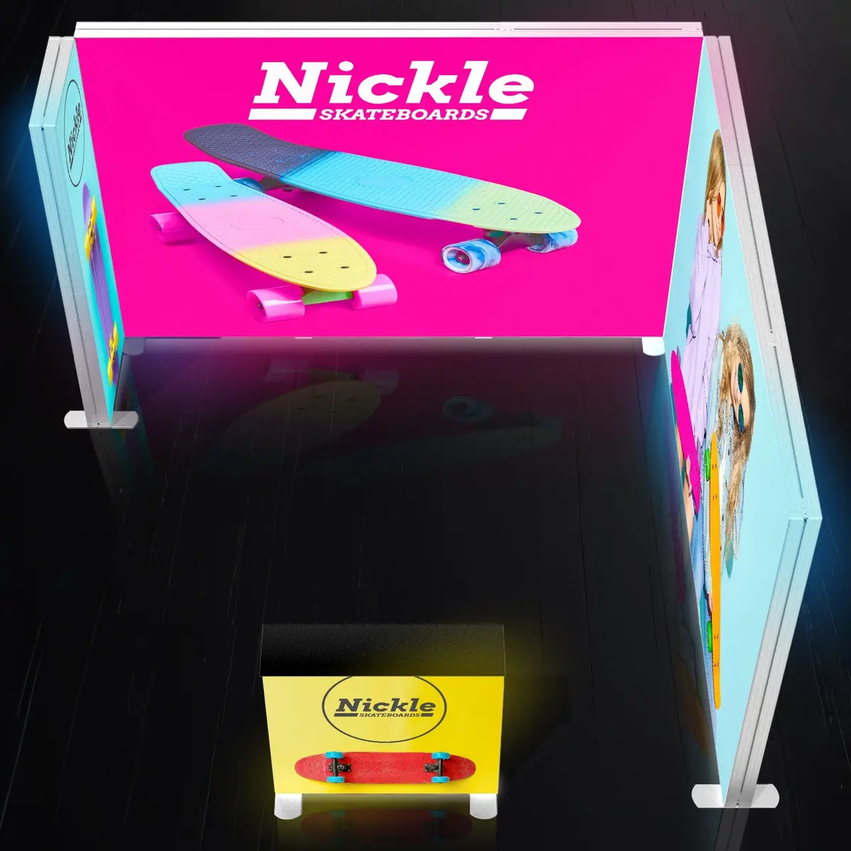 Backlit Trade Show Booth Seg Corner & Partition 4