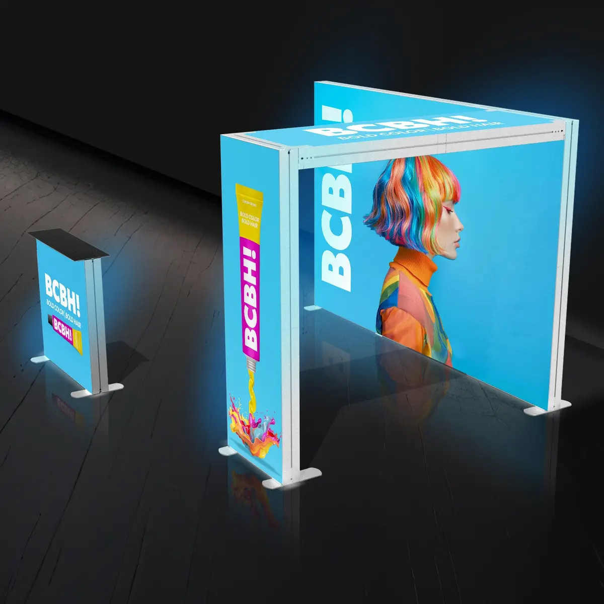 Backlit Trade Show Booth With Archway 4